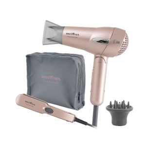 KIT BRITANIA TRAVEL ROSE GOLD/PLANCHITA/SECADOR