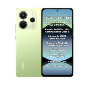 XIAOMI NOTE 14 5G 256GB/8GB RAM/6.67"/108MP/120HZ