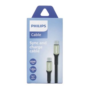 CABLE USB PHILIPS USB-C/USB-C/60W/1M