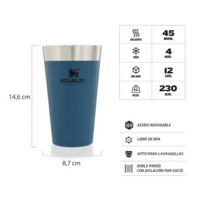 VASO TERMICO STANLEY 10-01704-134 AZUL 473ML VACUN
