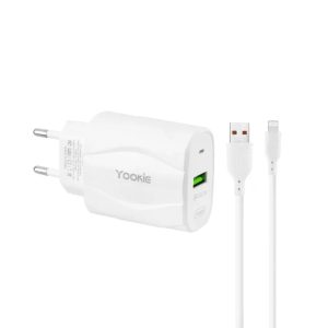 CARGADOR YOOKIE KI98Y/18W/LIGHTNING IPHONE