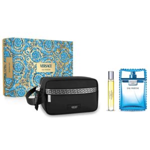 VERSACE EAU FRAICHE POUR HOMME KIT 100ML+10ML/2958 BLACK TROUSSE