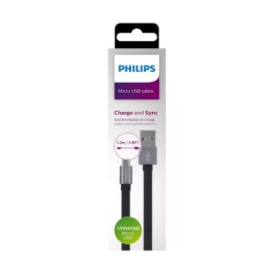 CABLE USB PHILIPS USB-A/MICRO USB/1M/2A
