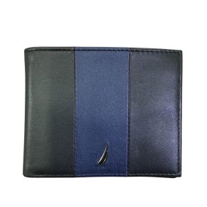 CARTERA NAUTICA CN1898 CUERO NEGRO/AZUL