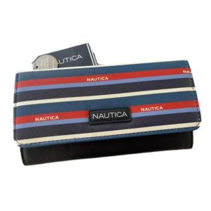 CARTERA NAUTICA AZUL RAYAS BLANCHAS C23779