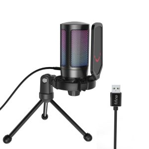MICROFONO FIFINE A6V/RGB/GAMER