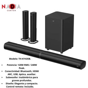 BARRA SONIDO JVC TH-KY435B/2.1/240W/SOUNDBAR